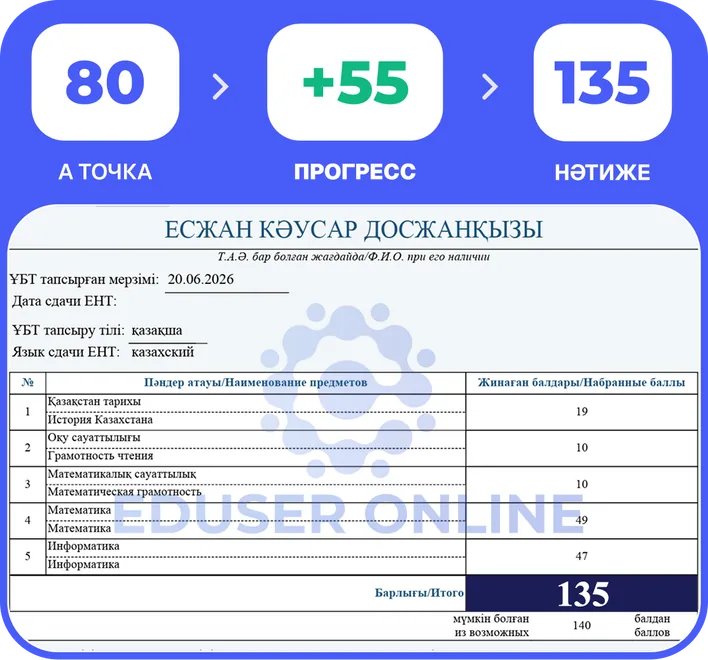 Оқушы прогресі 5